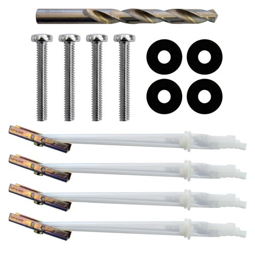 ECHOGEAR Steel Stud TV Mounting Kit for Fixed & Tilt Mounts – Securely Mount TVs up to 175 lbs on Metal Stud Walls – Includes UL-Rated Snaptoggle Anchors, Drill Bit, Screws & Washers