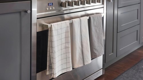 Le Creuset Kitchen Towels Set - 3 Premium Sable Towels for Stylish Cooking & Baking