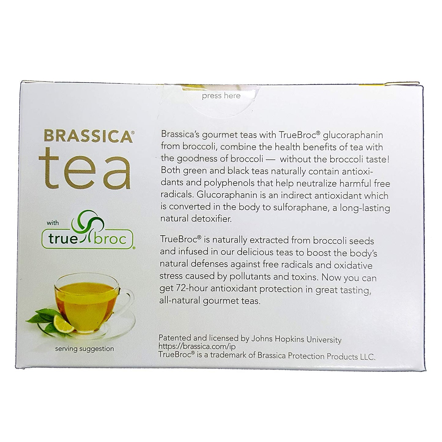 Brassica Tea Green Tea with Trubroc, Lemon, 16 Tea Bags