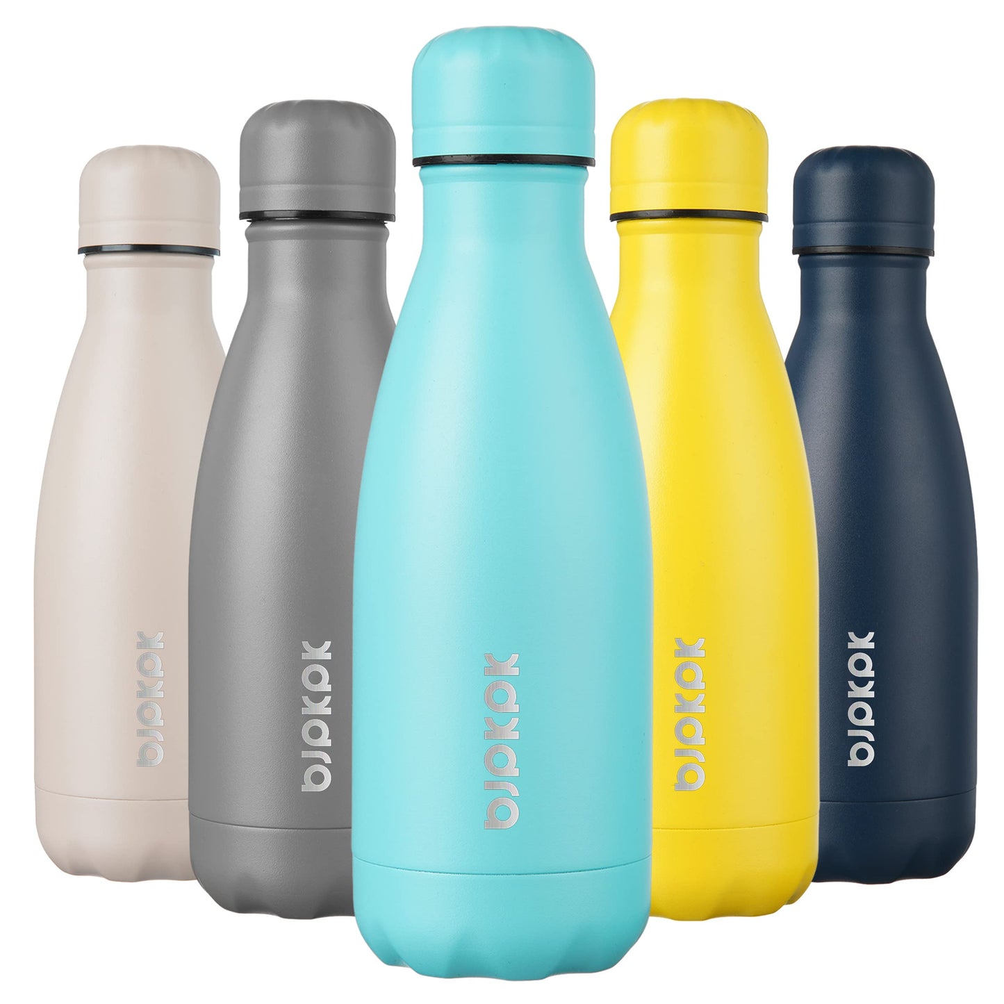 BJPKPK Insulated Water Bottle 12oz Stainless Steel Water Bottles For Travel Keep Cold And Hot,Turquoise