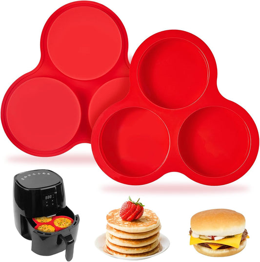 Puyeipt Silicone Egg Molds - 4 Inch Jumbo Round Muffin Pans for Breakfast Sandwiches & Egg Bites
