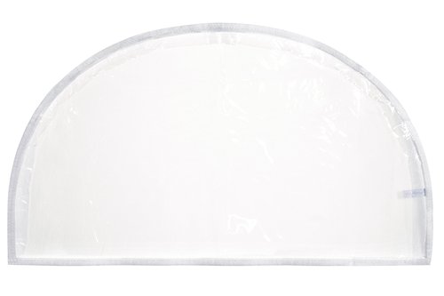 Clear Vinyl Shoulder Covers Closet Suit Protects Storage Home Decor Set of 12, 12"H x 22"W x 2"D