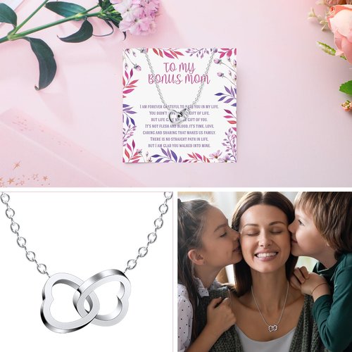 Dingion 11 Pcs Bonus Mom Gifts Set Stepmom Birthday Gifts with Makeup Bag Mug 50" x 60" Throw Blanket Socks Keychain Pillow