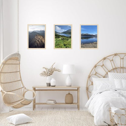 JCJMY 11x14 Picture Frame for Wall Hanging, Wall Mounting Horizontally or Vertically, 11 x 14 Wall Gallery Poster Photo Frame with Shatter Resistant Plexiglass, Natural