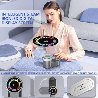 AI Steam Iron for Clothes,6 in1 Travel Garment Steamers Iron Mini - Portable Ironing Machine Travel Small Size Portable Steamer Travel College Dorm Home Essentials Steamer (Gold)