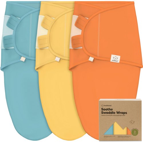 3-Pack Organic Baby Swaddle Sleep Sacks - Swaddles for Newborns, Infant 0-3 Months, Baby Girls, Boys, Soft & Snug Newborn Sleep Sack, Nursery Swaddling Blankets (Valiant, OS)