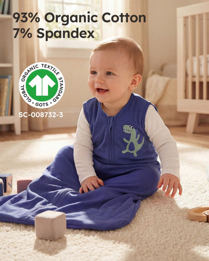 Yoofoss Baby Sleep Sack 18-24 Months Baby Wearable Blanket 100% Organic Cotton 2-Way Zipper TOG 0.5 Toddler Sleeping Sack Lightweight