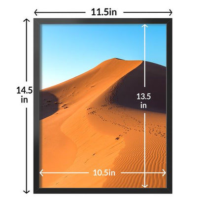 LaVie Home 11x14 Picture Frame 2 pack, Display Pictures 11 x 14 Poster Frame, 11x14 Black Photo Frame with HD Plexiglass, Display Frame for Vertical or Horizontal, Classic Collection