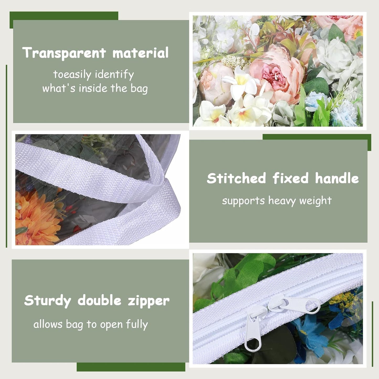 Remagr Wreath Storage Bag - 30 Inch Clear Plastic Container for Holiday & Wedding Wreaths