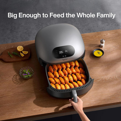 Typhur Dome 2 AI Smart Air Fryer - Large Flat Design with Self-Cleaning Ceramic Basket | Fits 12" Pizza