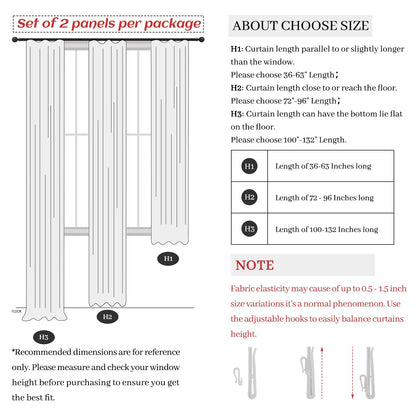 Pleat Viral Linen 90 Inch Blackout Curtains for Bedroom, Pinch Pleated Soundproof Privacy Farmhouse Window Drapes Decor with Hooks Neutral Beige White Nursery/Kids Room Darkening Burg 2 Panels Set