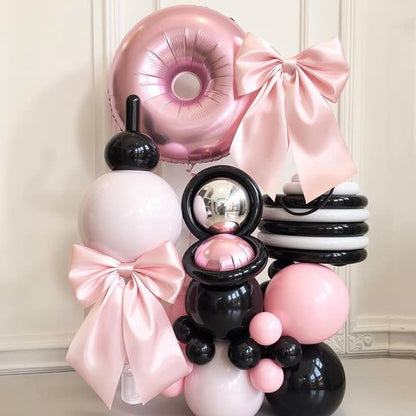 Big Pink Bow Coquette | Large Satin Bows for Room Decor - 23x11 Inch Pastel Pink Set (3pcs)
