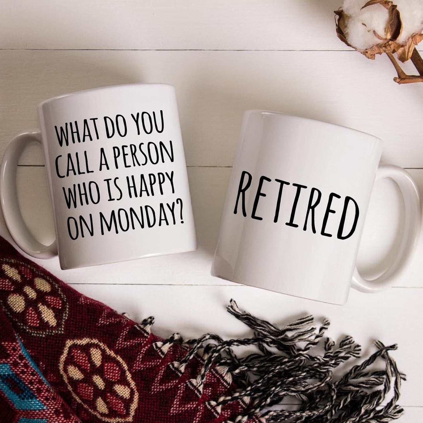 Shqiueos Funny Retirement Gifts for Woman Men, Happy Retiree Mug 11oz, Best Retirement Gift for Women 2026, Gag Farewell Present for Coworkers Nurse Teacher Boss, Office Retired Coffee Cup