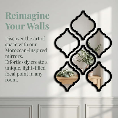 Large Decorative Round Mirror for Wall Decor