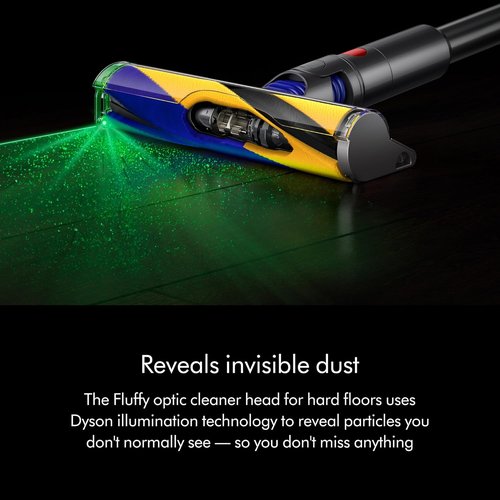 Dyson V15 Detect Cordless Vacuum Cleaner - Powerful Suction | Yellow/Nickel Finish