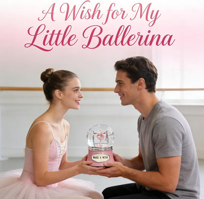 Skiennix Ballerina Snow Globe - Rotating Musical Dance Box | 100MM Plays Fur Elise - Perfect Gift for Dancers
