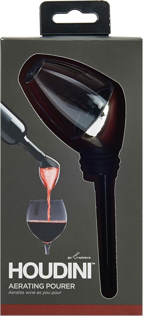 Houdini Aerator & Pourer Wine Aerator, 6 inches, Stainless (W9112)