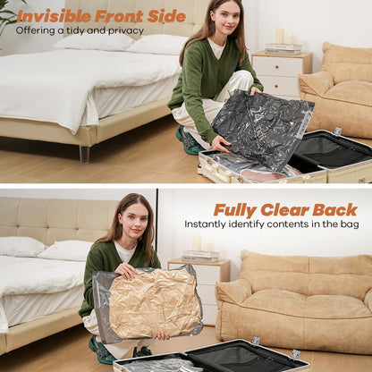Skiennix Vacuum Storage Bags - 22 Pack Travel Essentials with Wireless Rechargeable Air Pump | Space Saver for Luggage & Home Storage