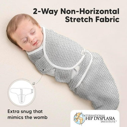 KeaBabies Baby Swaddle Sleep Wrap 3-Pack & Burp Cloths 5-Pack | Newborn Essentials for Boys & Girls