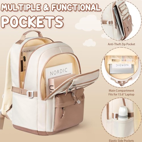 Fimibuke Kids Backpack Set - 3 PCS Waterproof Bookbag with Lunch Box & Pencil Case | Lightweight for School