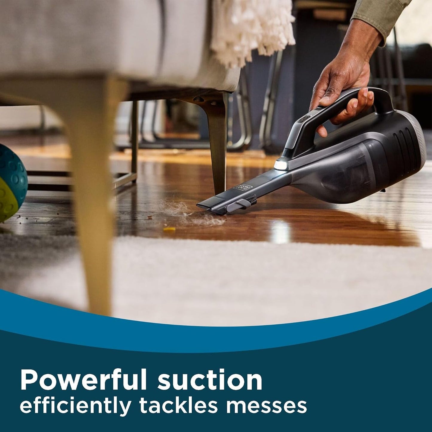 BLACK+DECKER Dustbuster Handheld Vacuum - Cordless, Lightweight with LED Light & Crevice Tool, Rechargeable