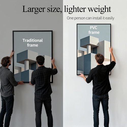 Lavezee 24x36 Poster Frames - Lightweight 6-Pack for Displaying Photos & Artwork on Walls