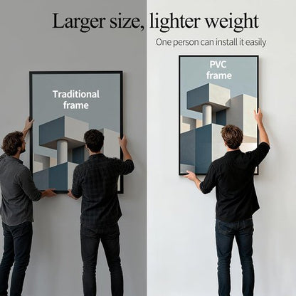 Lavezee 24x36 Poster Frames - Lightweight 6-Pack for Displaying Photos & Artwork on Walls