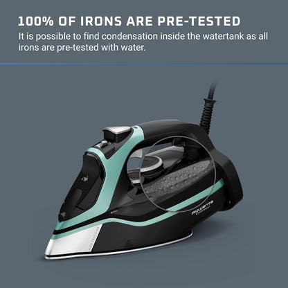 Rowenta Steam Force Iron - 1800 Watts Stainless Steel Soleplate with Anti-Drip & Precision Tip | DW9440