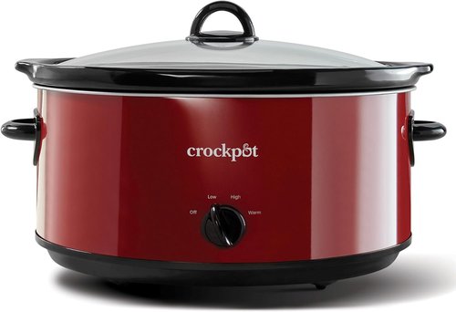 Crock-Pot 8 Quart Express Slow Cooker - Versatile Red Multi-Cooker for Easy Meal Prep