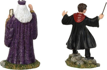 Department 56 Harry Potter Village Accessories Harry and Headmaster Figurine, Set of 2, 3.15" (6002314)