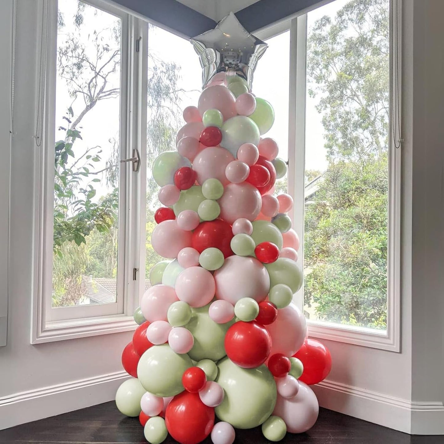 Sage Green Balloons | 12-Inch Dusty Green Party Balloons - 50pcs for Weddings & Celebrations