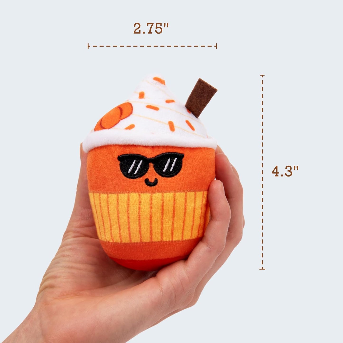 Relatable Emotional Support Lattes - Soft Fall Plushies for All Ages | Perfect Back to School Gifts, 5-Piece Set with Basket