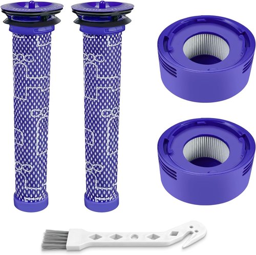 Dyson Vacuum Filter Replacement Kit - 4 Pack for V7, V8 Animal & Absolute | Includes 2 Pre & 2 Post Filters