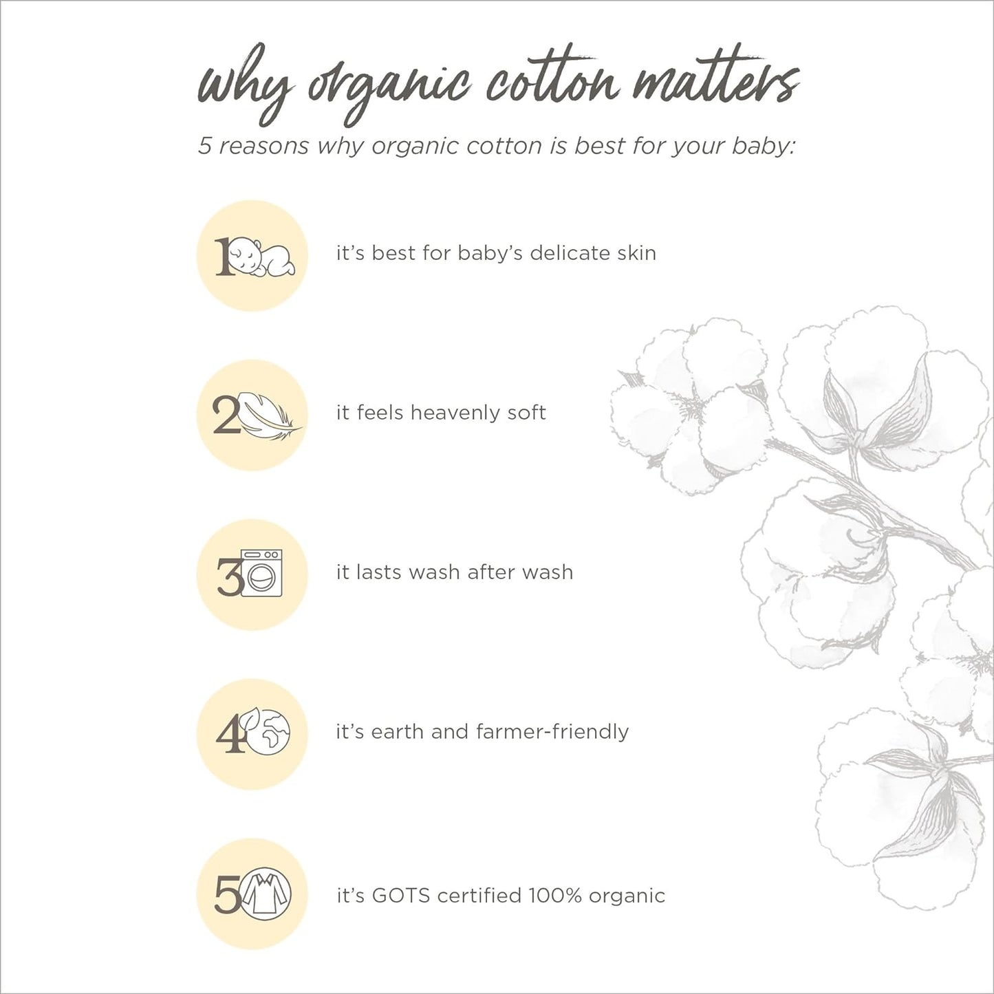 Burt's Bees Baby Organic Cotton Fitted Crib Sheet - Breathable for Standard Crib & Toddler Mattresses