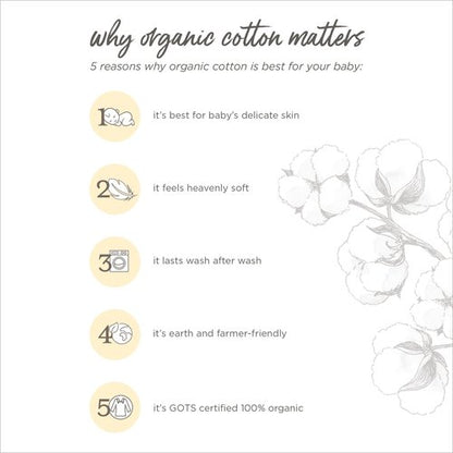 Burt's Bees Baby Essential Organic Cotton Fitted Crib Sheet, Breathable for Boy Girl Standard Crib & Toddler Mattresses