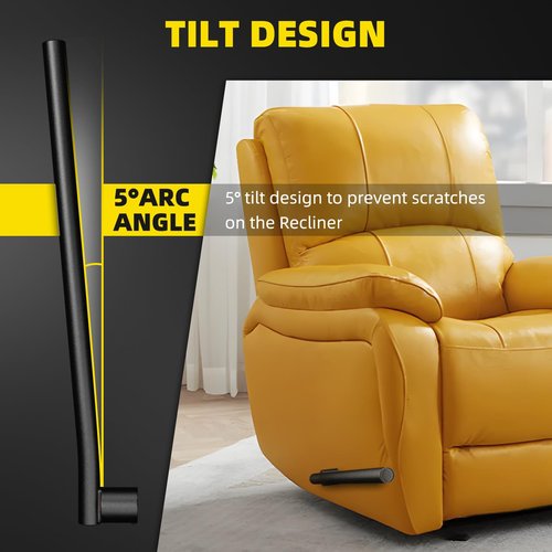 ARAHFUN Oversized Recliner Handle, Aluminum Alloy Material, Chair Lever Extender for Oversized Recliner Handles, Helps Elderly Operate Recliners Easily, for 5/8 inch Drive Tube