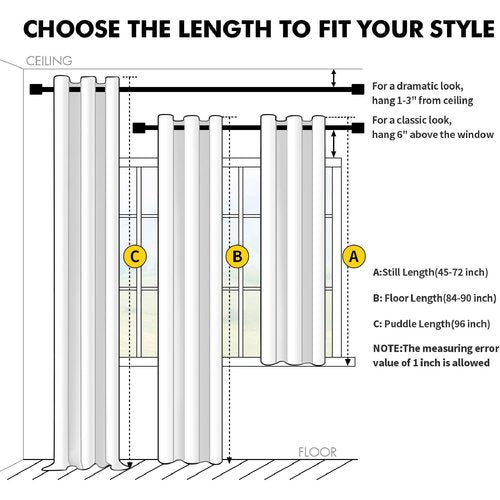 MIULEE Cream 100% Blackout Curtains for Bedroom 63 Inch Long, 2 Thick Layers Thermal Insulated Black Out Window Curtains with Black Liner, Noise Reducing Grommet Living Room Drapes 2 Panels Set Ivory