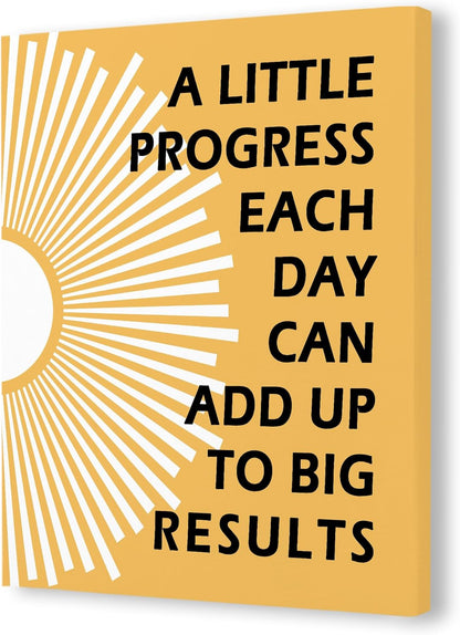 Pugwak Positive Affirmations Wall Art - Motivational Canvas Print for Therapy & Nursery | 11x14 Inch