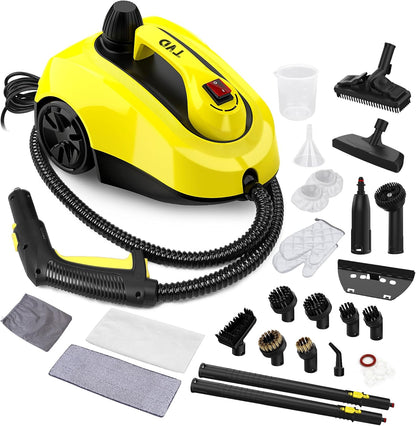 TVD Steam Cleaner - Powerful Home Steamer with 26 Accessories & 5M Extra-Long Power Cord for Deep Cleaning
