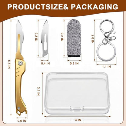 Bread Lame | Sourdough Scoring Tool with 10 Razor Blades - Portable & Folding Design for Perfect Baking