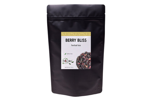 Berry Bliss, Loose Leaf Herbal Tea - Elderberry, Hibiscus, Currant | Caffeine-Free, Cold Care Tea & Immune Boost | bulk 8oz, 80-100 cups | The Spice Hut, First Sip of Tea