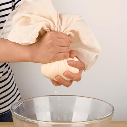 WMKGG Reusable Unbleached Cotton Cheese Cloth - 20x20 Inch, Grade 100, Precut for Straining & Cooking