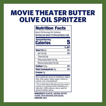 Kernel Season's Movie Theater Butter Olive Oil - Flavorful Spritzer, 5 Ounce for Perfect Popcorn