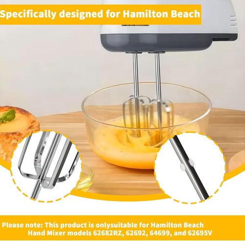 Hamilton Beach Hand Mixer Beaters - Compatible with 62682RZ, 62692, 64699, 62695V Models