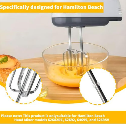 Hamilton Beach Hand Mixer Beaters - Compatible with 62682RZ, 62692, 64699, 62695V Models