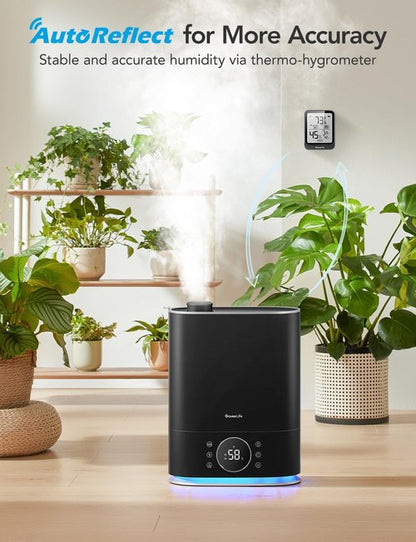 GoveeLife 7L Humidifiers for Bedroom, Smart Top-Fill Cool & Warm Mist Humidifier Large Room, Auto Mode, 70H Quiet Runtime for Baby Plants Nursery, App & Voice Control, RGB Nightlight, Humidity Sensor