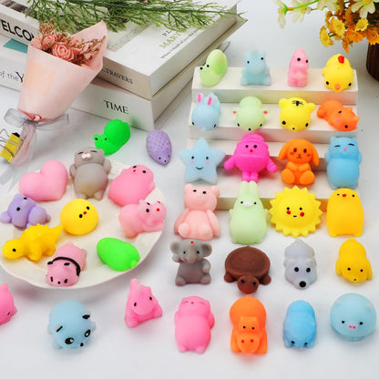 Skiennix Mochi Squishy Toys - 200 Pcs Kawaii Bulk Party Favors for Kids & Teens | Perfect for Easter & Birthdays
