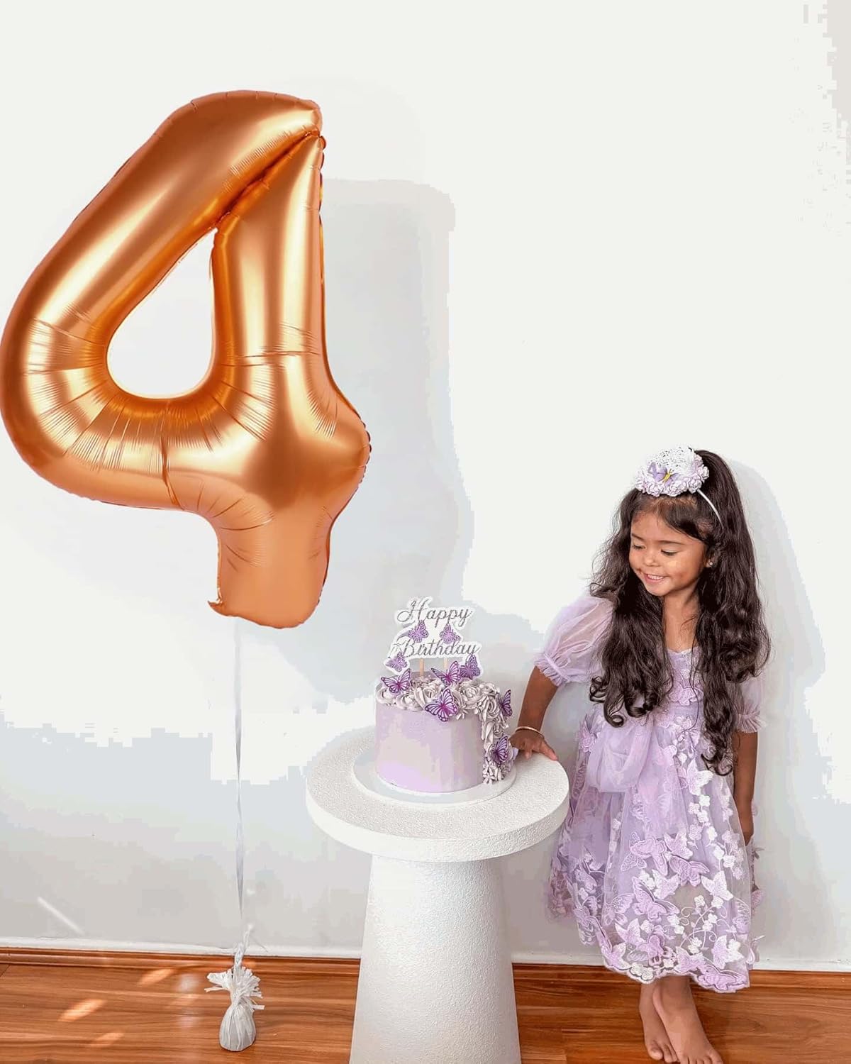 Orange Number 2 Balloon - 40 Inch 2nd Birthday Decoration for Toddlers | Sparkling Party Decor