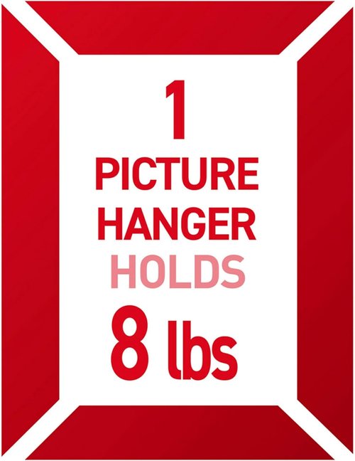 Command 8 lb Jumbo Picture Hanger - Damage-Free Frame Hanging with 3 Hangers & 8 Strips | Versatile for Home Decor