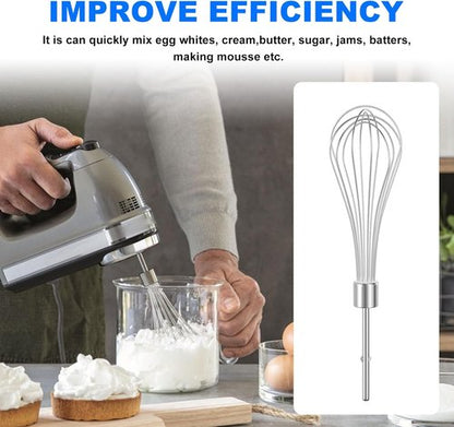 KitchenAid Hand Mixer Whisk Attachments - 2 Pack for KHM512BM, KHM2B, KHM3, KHM5 Models